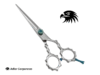 Three-holed professional barber scissors