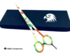Professional Barber Scissors featuring a Conventional Camouflage Design
