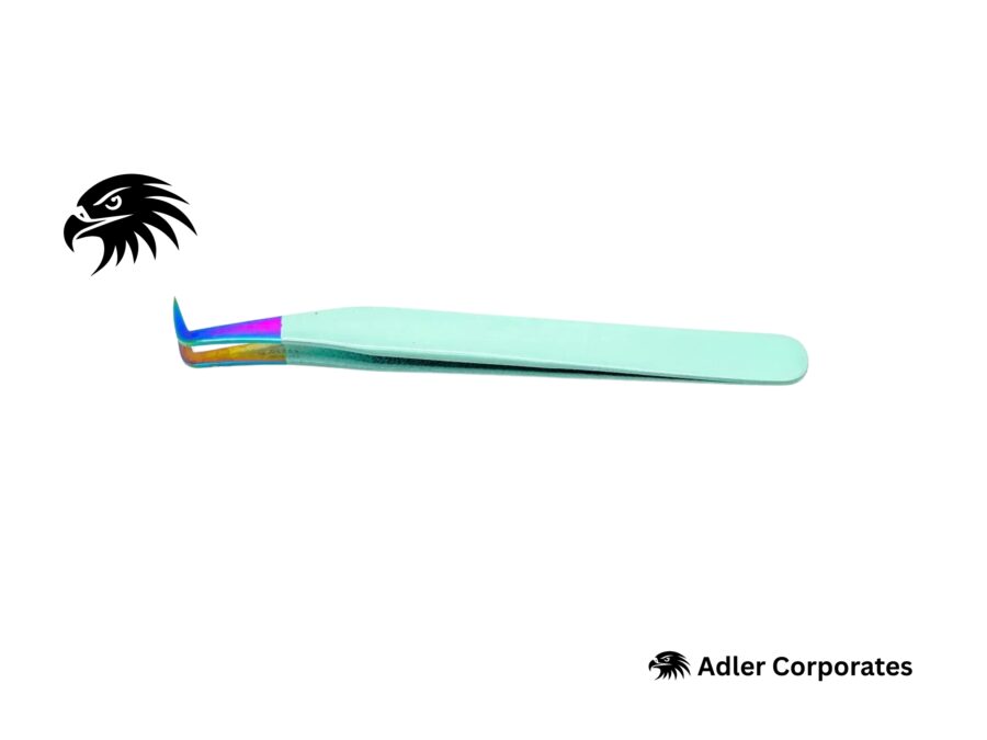 90 degree Angle boot tip Eyelash tweezers