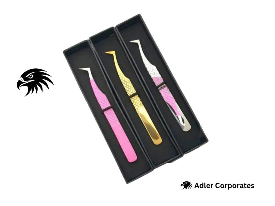 Eyelash Tweezers With Box Packing