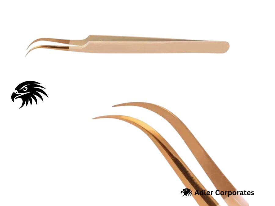 Russian Volume Tweezers – Cream Color Coated