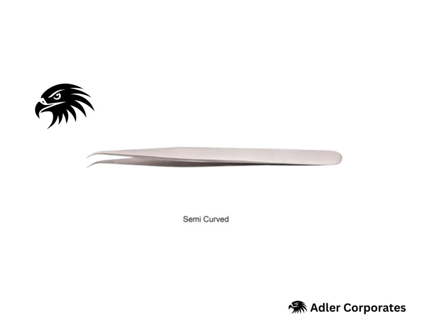 Semi Curved Tweezers